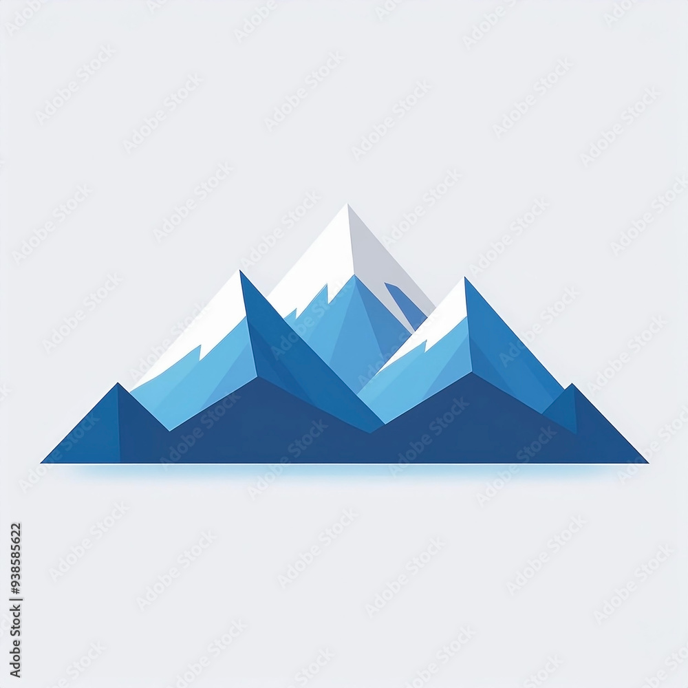 mountain logo illustration in a simple and clean flat art style mountain logo illustration in a simple and clean flat art style