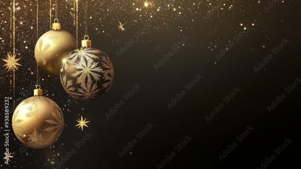 Elegant New Year's Celebration: A Luxurious Banner Background for Festive Designs. Elegant New Year's Celebration: A Luxurious Banner Background for Festive Designs.