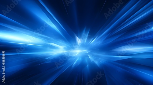 Mesmerizing Blue Burst of Cosmic Energy Vibrant Abstract Background