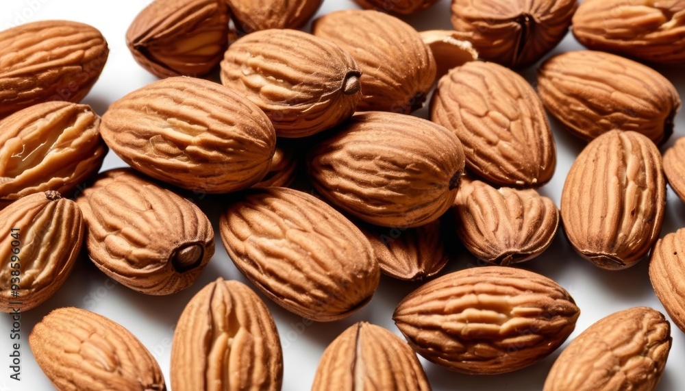 Nutty Delight A closeup of almonds in their shells Nutty Delight A closeup of almonds in their shells
