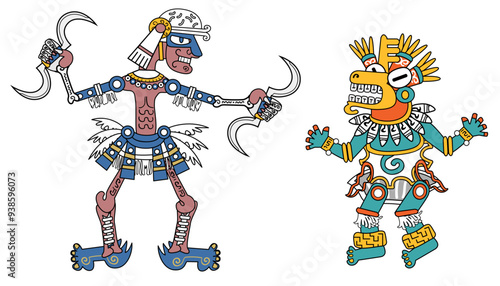 アステカ神話の神々風