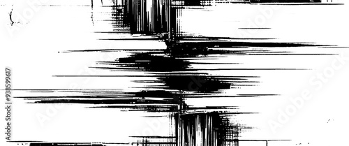 Vector black and white abstract background with overlay monochrome grunge texture.