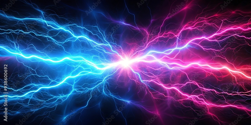 Plasma sparks in vibrant blue and pink lightning energy creating dynamic electricity , electrical synapse, vibrant, blue Plasma sparks in vibrant blue and pink lightning energy creating dynamic electricity , electrical synapse, vibrant, blue