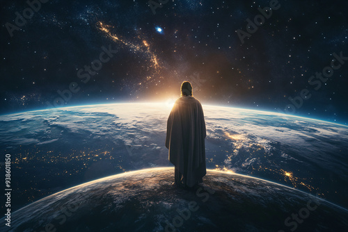 Fototapeta Naklejka Na Ścianę i Meble -  Man on Earth.