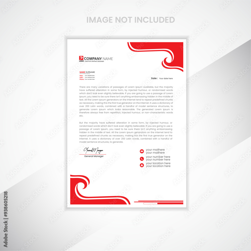 Modern Creative & Clean business style letterhead of your corporate project design Modern Creative & Clean business style letterhead of your corporate project design