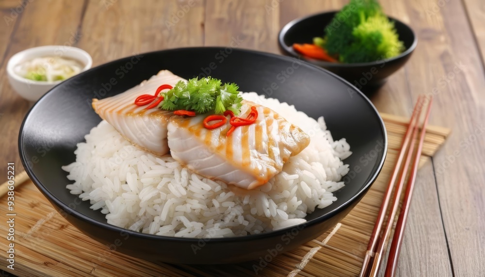 Delicious Asianinspired meal ready to be savored Delicious Asianinspired meal ready to be savored