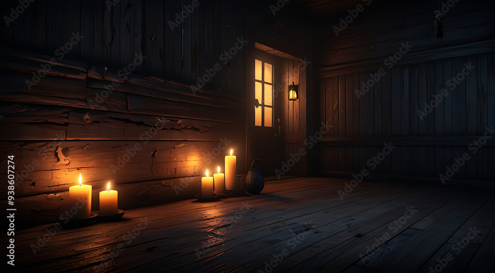 A spooky, haunted house background with flickering candles, creaky floorboards, and ghostly shadows, designed for a horror game setting. A spooky, haunted house background with flickering candles, creaky floorboards, and ghostly shadows, designed for a horror game setting.