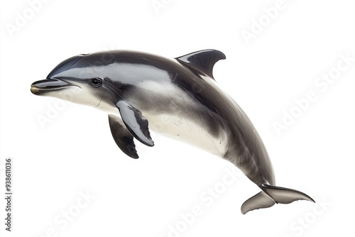 A Black Sea Dolphin Leaping Out Of The Water