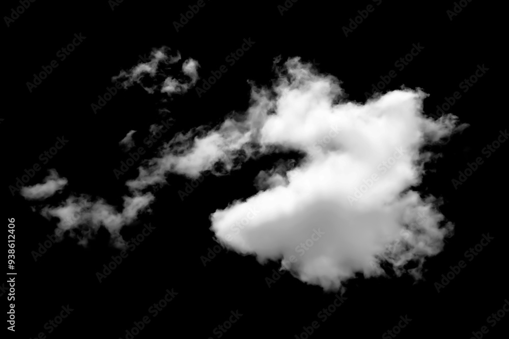 abstract cloud. white fluffy cloud isolated black background. concept effect design smoke fog, smog cloudy cutout. mist overlay on Sky Summer. grey dark storm condensation abstract cloud. white fluffy cloud isolated black background. concept effect design smoke fog, smog cloudy cutout. mist overlay on Sky Summer. grey dark storm condensation
