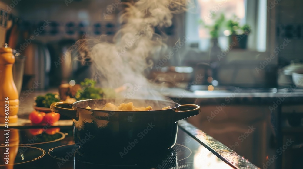 Home Cooked Meal, a Warm and Cozy Kitchen Home Cooked Meal, a Warm and Cozy Kitchen