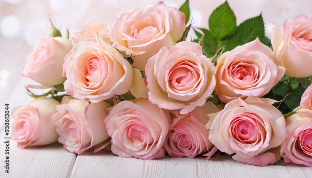 Elegant bouquet of pink roses perfect for any occasion Elegant bouquet of pink roses perfect for any occasion