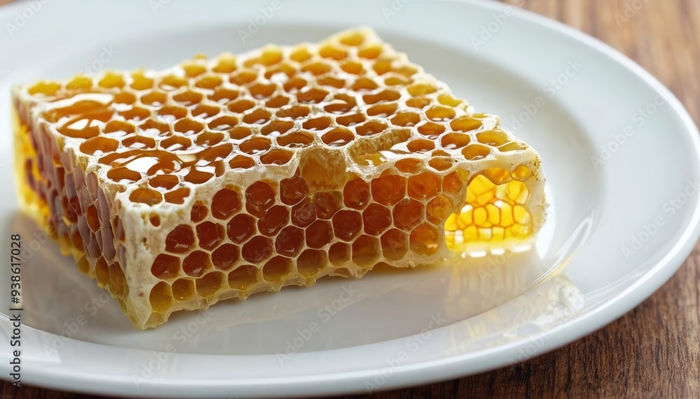 Delicious honeycomb ready to be savored Delicious honeycomb ready to be savored