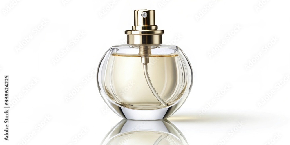 Glass bottle perfume spray isolated on white background , fragrance, scent, cosmetic, beauty, aroma, elegant, luxury Glass bottle perfume spray isolated on white background , fragrance, scent, cosmetic, beauty, aroma, elegant, luxury