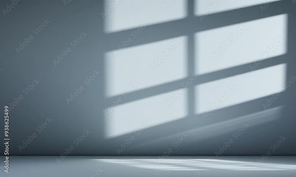 Sunlight through window shadow on wall Sunlight through window shadow on wall
