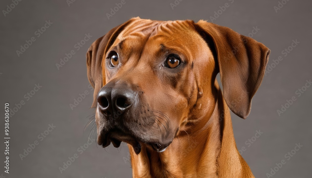 Elegant and poised a portrait of a noble canine Elegant and poised a portrait of a noble canine