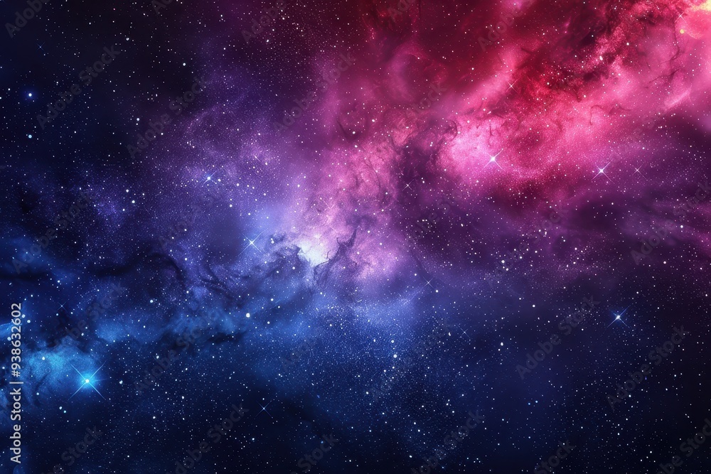 Fototapeta premium A Cosmic Dance of Nebulae and Stars