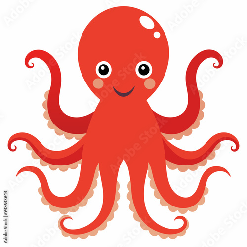 octopus cartoon , octopus vector silhouette logo icon