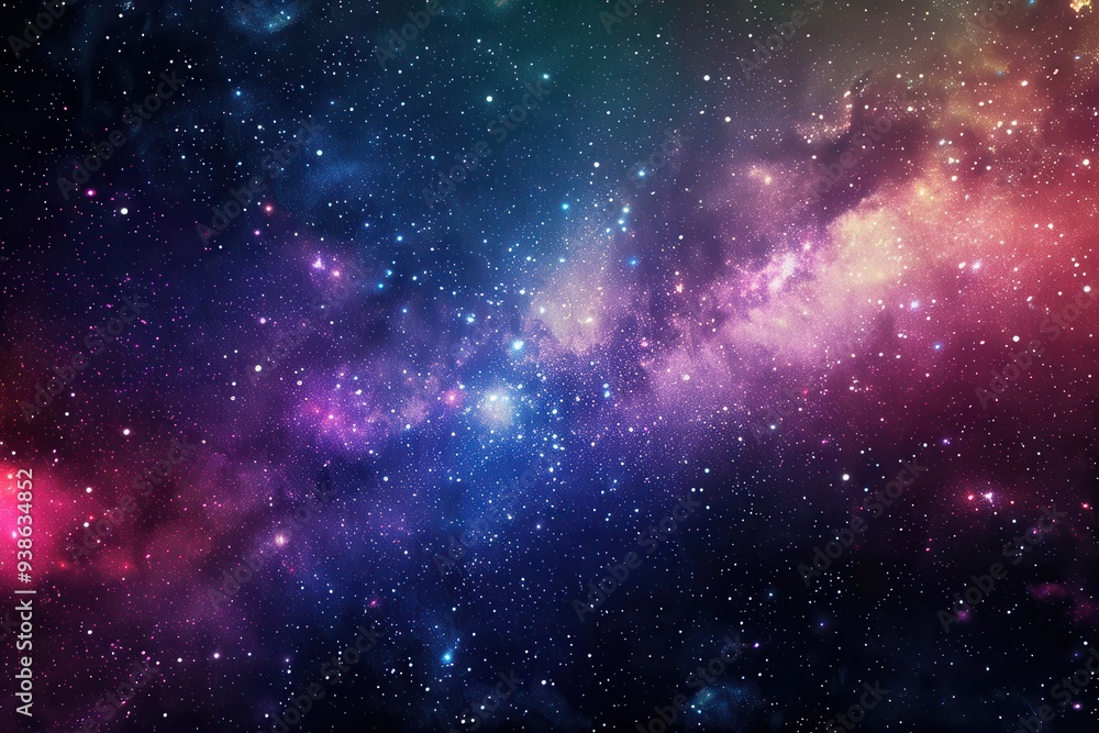 Fototapeta premium A Cosmic Nebula with Stars and Dust