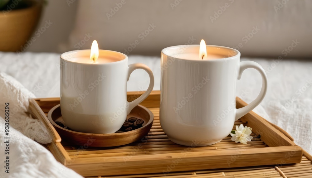 Cozy ambiance with warm candlelight Cozy ambiance with warm candlelight