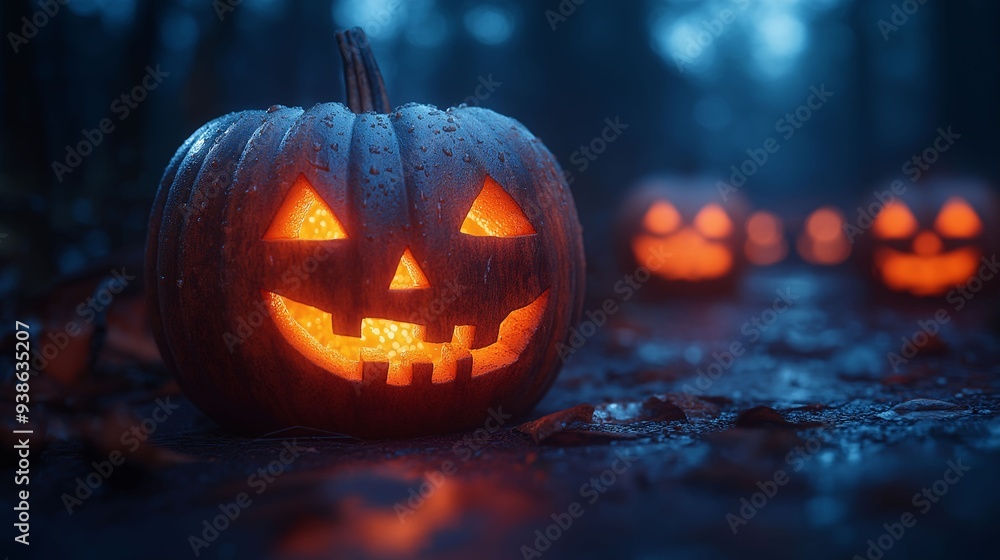 Carved Halloween Pumpkins with Spooky Expressions Carved Halloween Pumpkins with Spooky Expressions