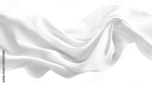 Soft white cloth are simple yet elegant for graphic design or wallpaper.