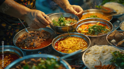 Realistic lighting highlighting the colors and appeal of Vietnamese dishes