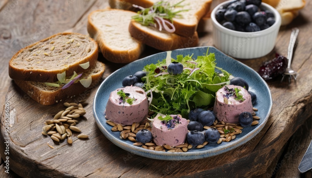 Healthy and delicious meal on a rustic table Healthy and delicious meal on a rustic table