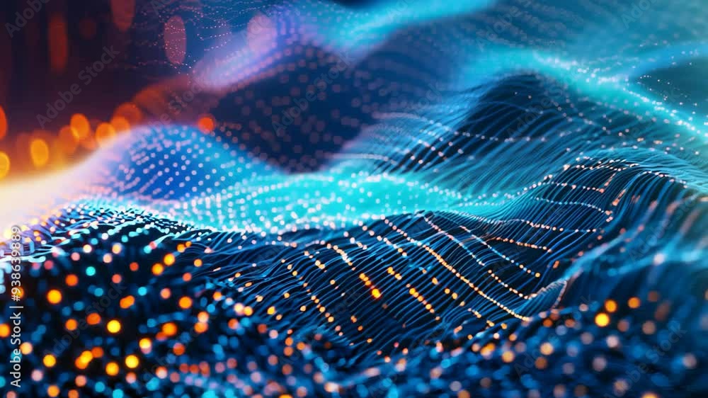 wave of light dot, light trail light dots wave swirl motion with glowing shimmering futuristic abstract background, sci-fi cyberspace futurism technology trendy wave of light dot, light trail light dots wave swirl motion with glowing shimmering futuristic abstract background, sci-fi cyberspace futurism technology trendy