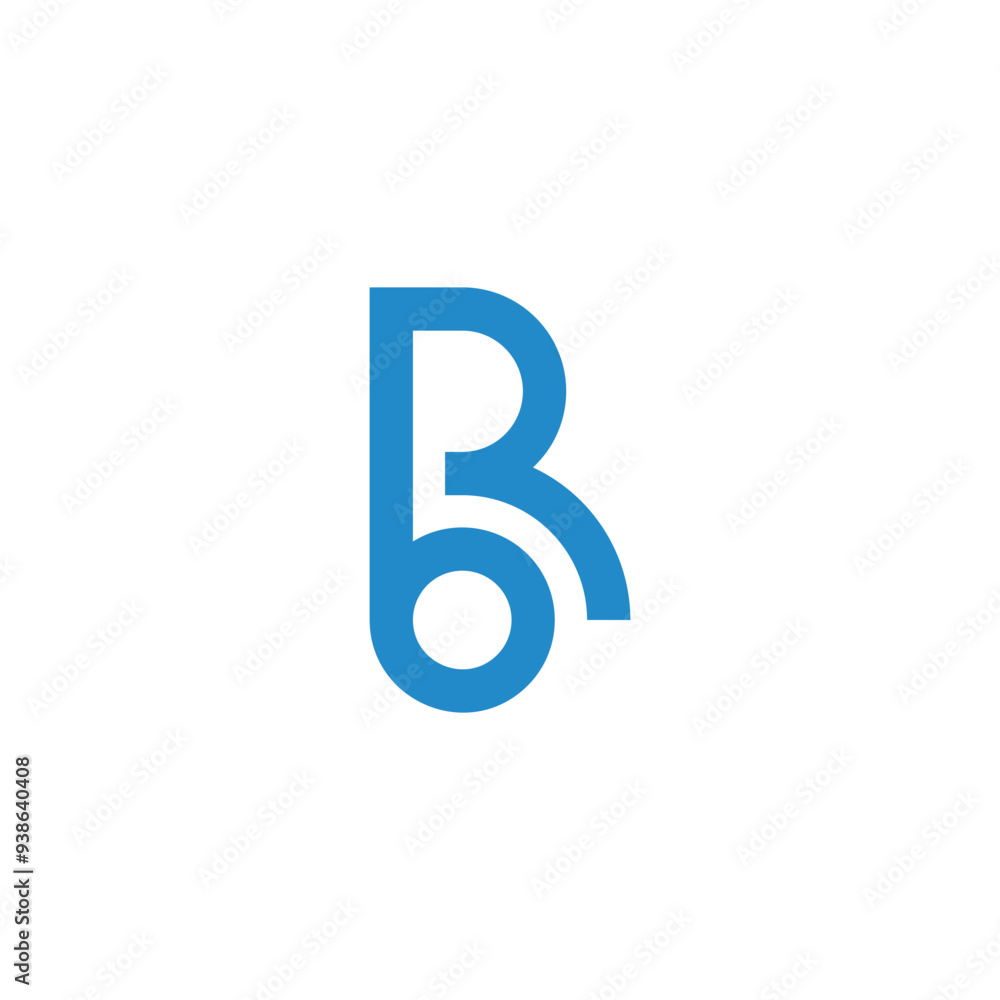 letter ro blue simple linked oxygen logo vector letter ro blue simple linked oxygen logo vector
