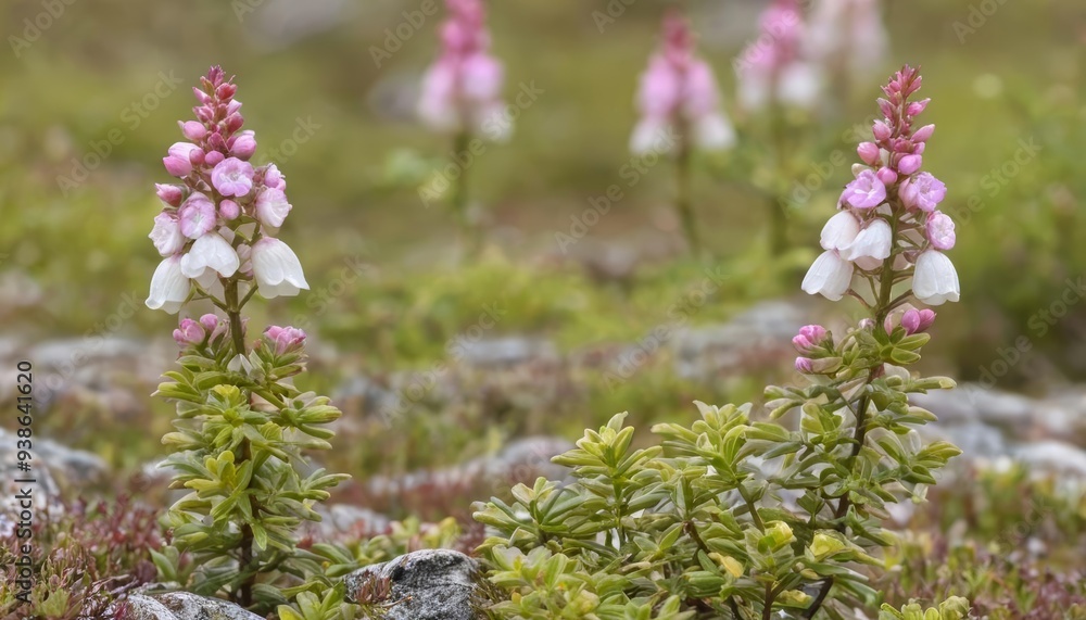 Obraz premium Wild beauty blooming amidst the rocks