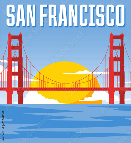 san francisco california with beautiful blue sky views