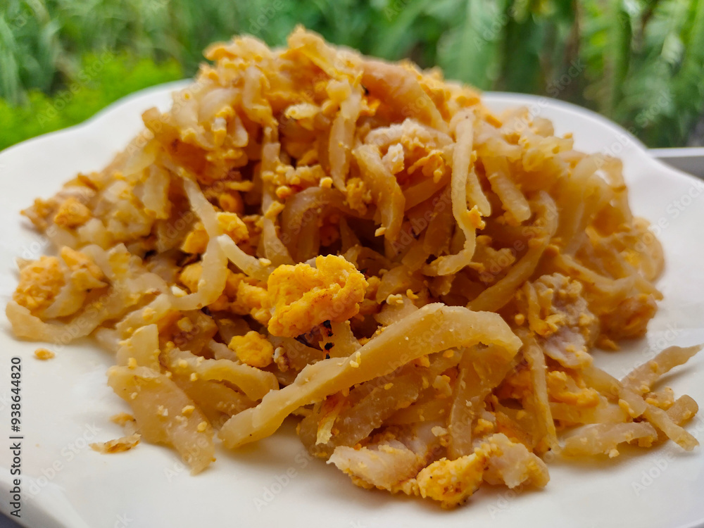 Stir Fried Sweet Preserved Radish with Egg Stir Fried Sweet Preserved Radish with Egg