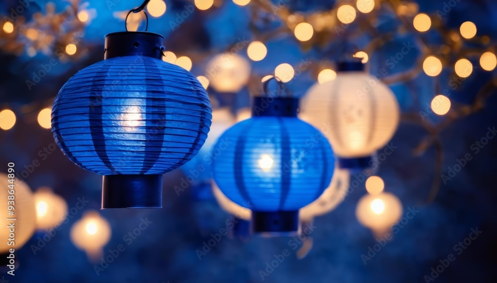 Fototapeta premium A constellation of twinkling lights casting a magical glow