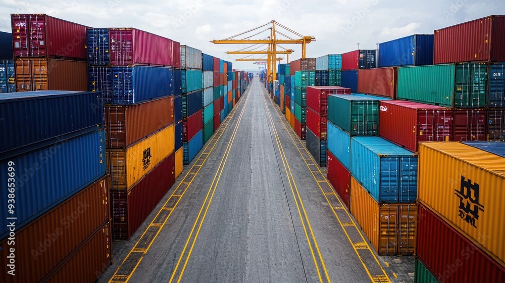 Fototapeta premium Global Commodity Price Trends: Impact of International Trade Policies on Import/Export Dynamics