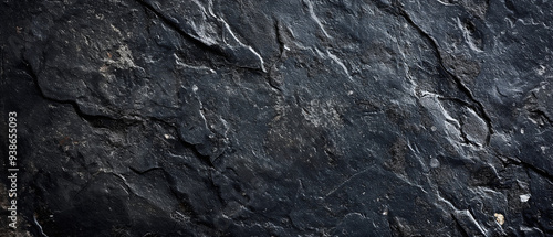 Wallpaper Mural Black concrete wall grunge stone texture dark gray Torontodigital.ca
