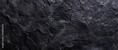 Black concrete wall grunge stone texture dark gray 