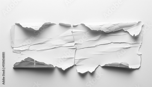 White crumpled paper texture Old grunge paper background Creased paper backdrop