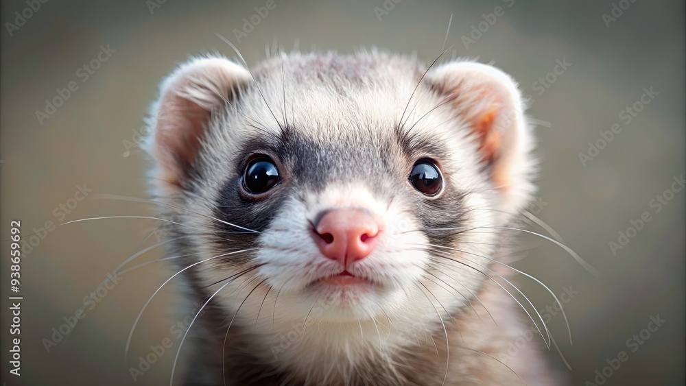 Cute little ferret with a pink nose and big eyes, ferret, cute, small, animal, pink nose, adorable, furry, mammal, wildlife Cute little ferret with a pink nose and big eyes, ferret, cute, small, animal, pink nose, adorable, furry, mammal, wildlife