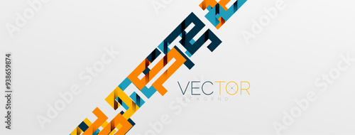 Color bend lines with shadow texture effect. Vector Illustration For Wallpaper, Banner, Background, Card, Book Illustration, landing page