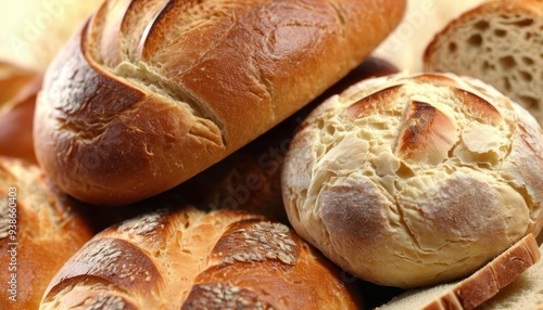  Deliciously baked bread ready to be savored