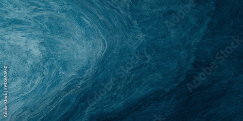 Abstract watercolor paint background by gradient deep blue color with liquid fluid grunge texture for background, banner