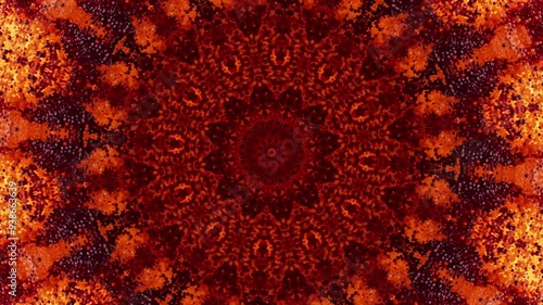fire bomb flower abstract mandala kaleidoscope background