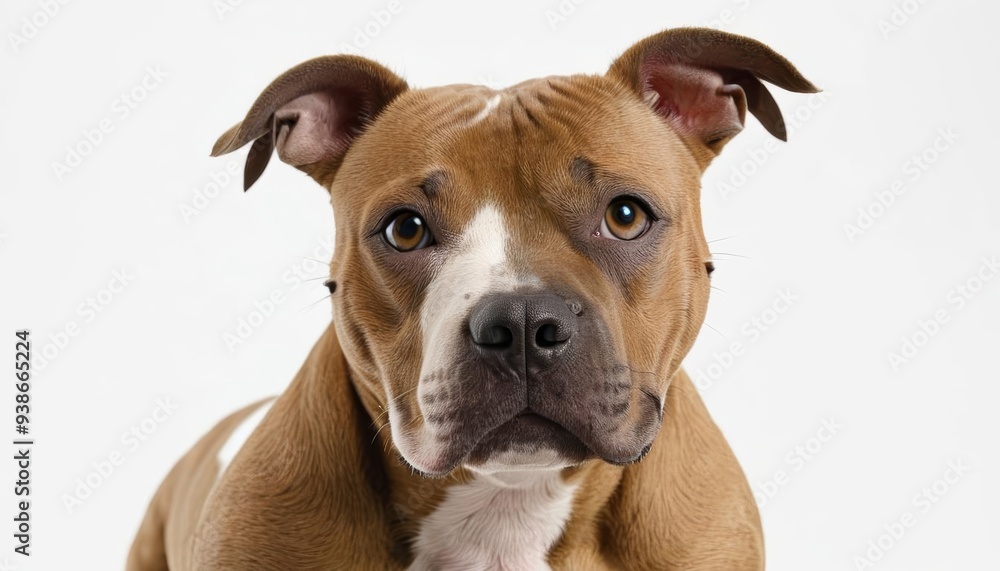 A dogs gaze full of curiosity and affection A dogs gaze full of curiosity and affection