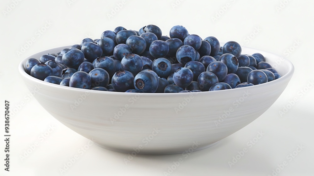 a bowl of fresh blueberries, displayed on a white surface. a bowl of fresh blueberries, displayed on a white surface.