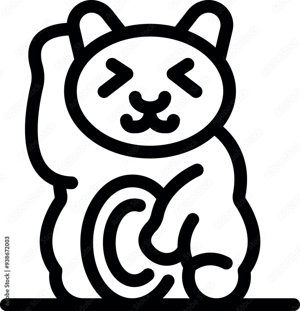 This simple vector illustration of a cute cartoon cat holding a big coin and waving its paw can be used for finance and business This simple vector illustration of a cute cartoon cat holding a big coin and waving its paw can be used for finance and business
