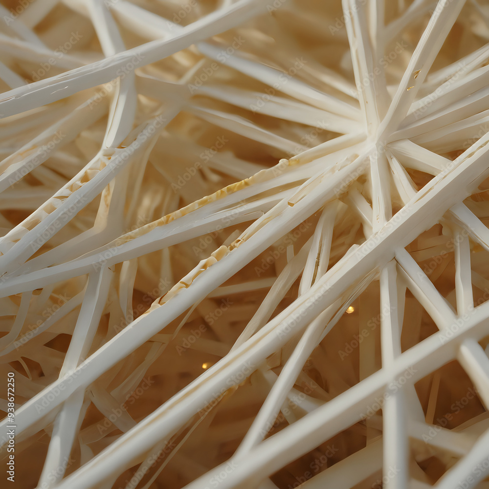 a close up of a bunch of white straw a close up of a bunch of white straw