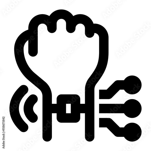 wearable technology, wearable device, wearable gadgets, hand, smart watch, wireless, electronic outline icon