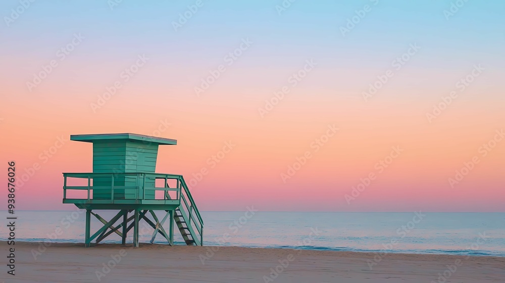 tower on the beach. tower on the beach.