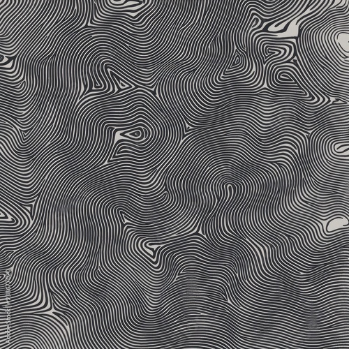 Wallpaper Mural Abstract black and white wavy line pattern Torontodigital.ca