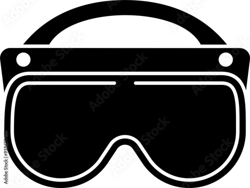 Safety goggles icon vector illustration